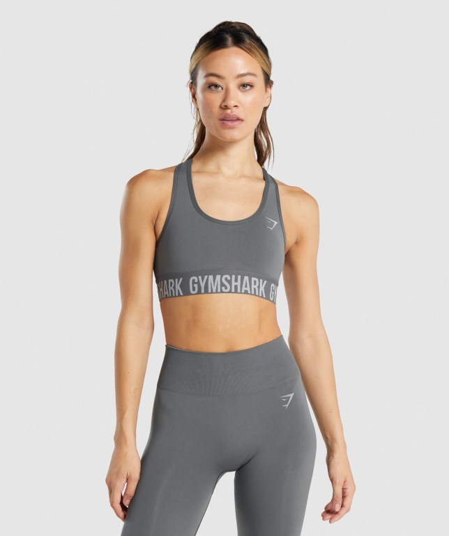 Sujetadores Deportivos Gymshark Fit Seamless Sports Bra Gris | q9GPkaooAtM