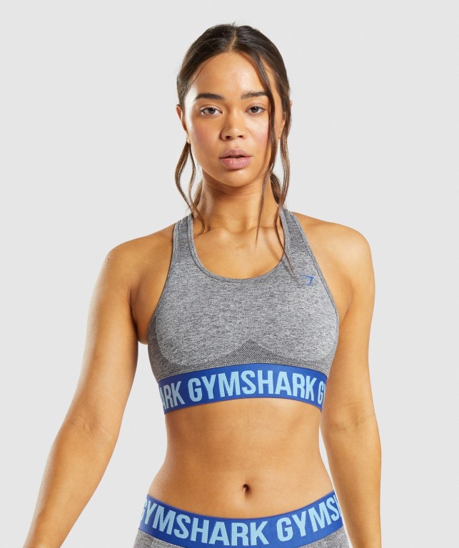 Sujetadores Deportivos Gymshark Flex Sports Bra Gris | KYWCQqYxMG1