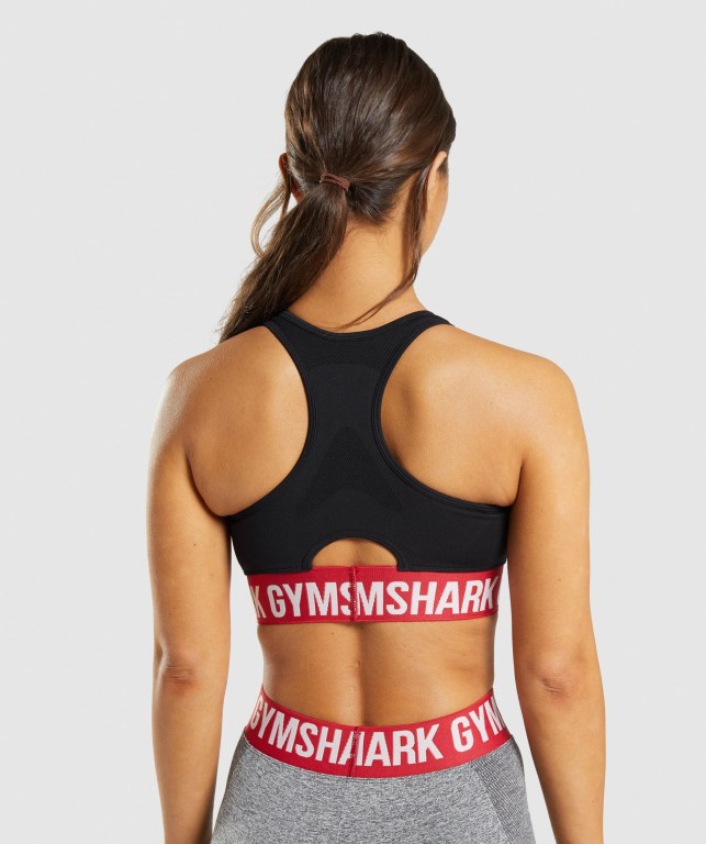 Sujetadores Deportivos Gymshark Flex Sports Bra Negras | aKeBcROncFS