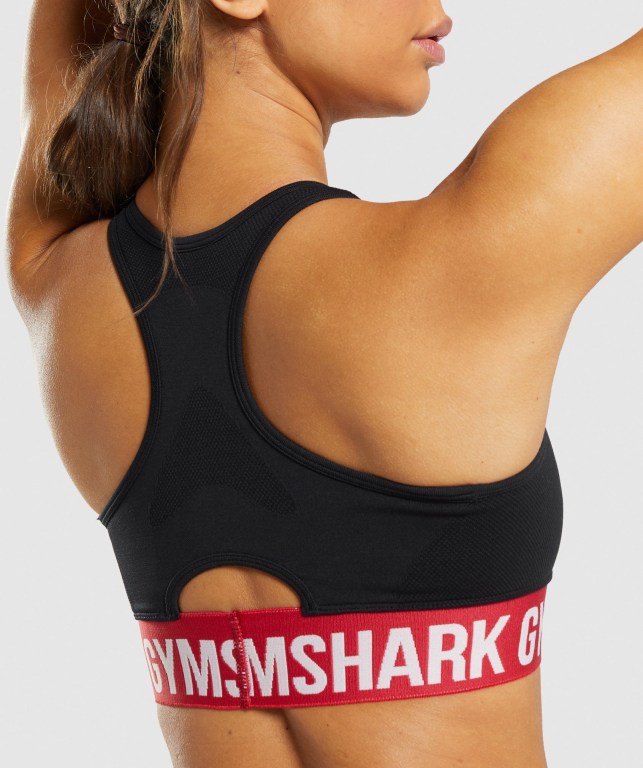 Sujetadores Deportivos Gymshark Flex Sports Bra Negras | aKeBcROncFS