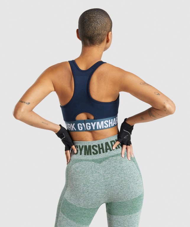 Sujetadores Deportivos Gymshark Flex Sports Bra Azul Marino | fCqX2nGnpVL