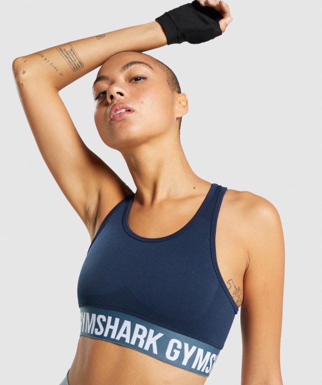 Sujetadores Deportivos Gymshark Flex Sports Bra Azul Marino | fCqX2nGnpVL