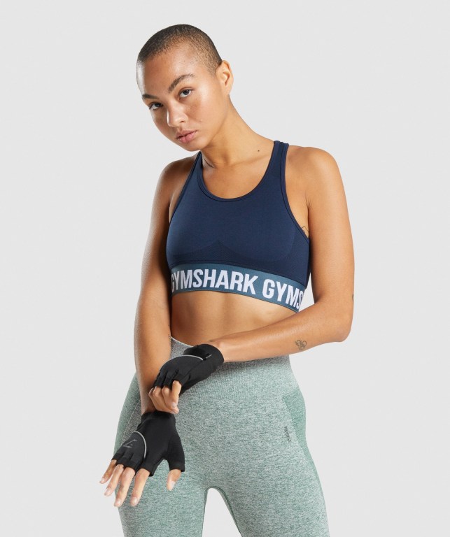 Sujetadores Deportivos Gymshark Flex Sports Bra Azul Marino | fCqX2nGnpVL