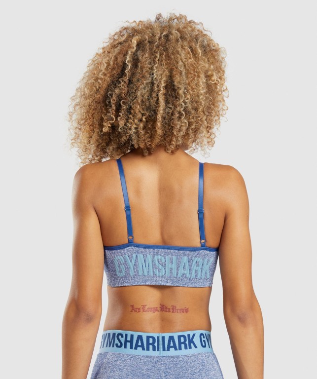 Sujetadores Deportivos Gymshark Flex Tiras Sports Bra Azules | oOPKwPEd5yU