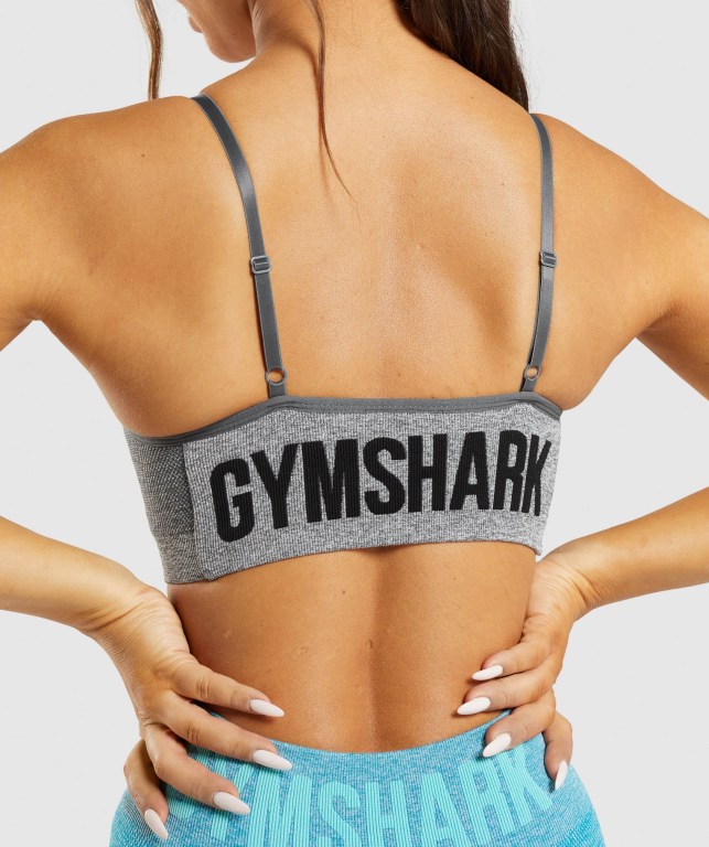 Sujetadores Deportivos Gymshark Flex Tiras Sports Bra Gris | wcl4ktvo1Z6