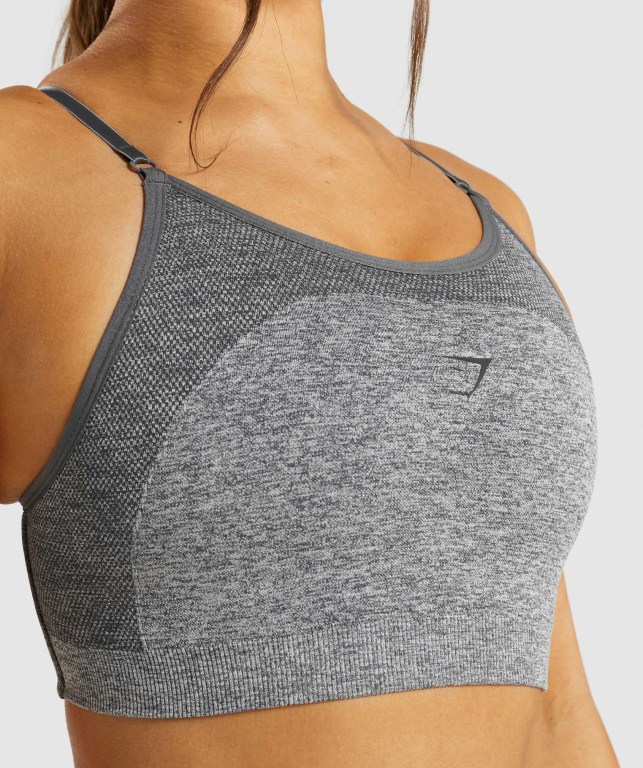 Sujetadores Deportivos Gymshark Flex Tiras Sports Bra Gris | wcl4ktvo1Z6