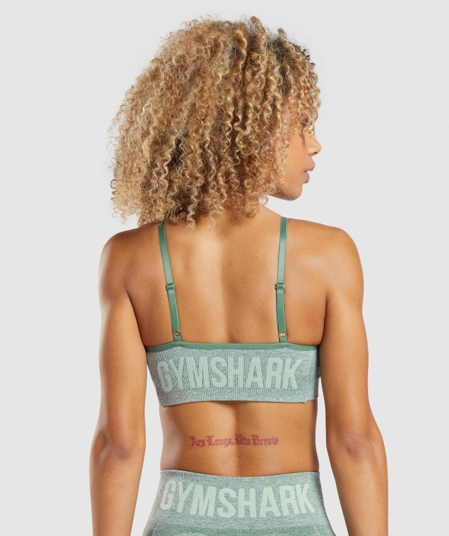 Sujetadores Deportivos Gymshark Flex Tiras Sports Bra Verde | yafwXMj74vM