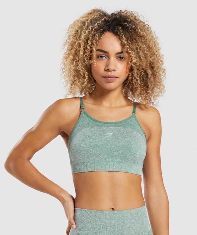 Sujetadores Deportivos Gymshark Flex Tiras Sports Bra Verde | yafwXMj74vM