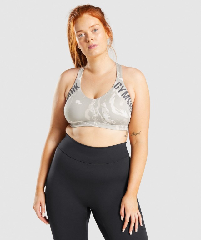 Sujetadores Deportivos Gymshark GS Power Sports Bra Gris | QpIP6einRET