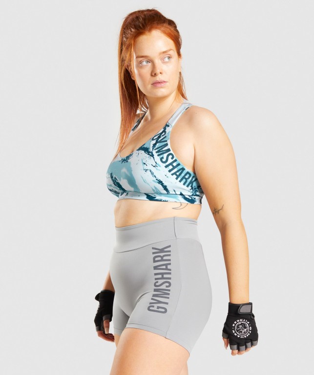 Sujetadores Deportivos Gymshark GS Power Sports Bra Azules Claro | QtsnQaJ9oD6