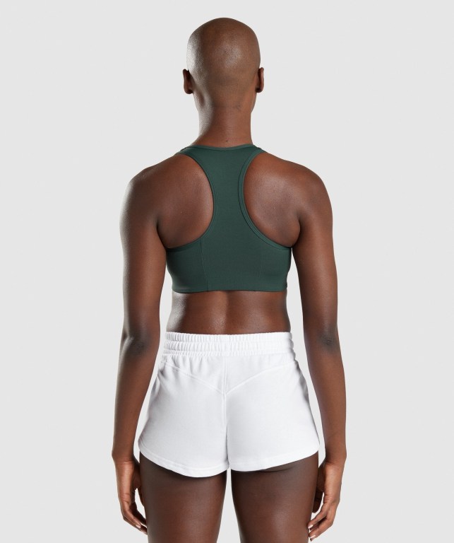 Sujetadores Deportivos Gymshark Legacy Graphic Sports Bra Verde Oscuro | WPP6TNqScvN