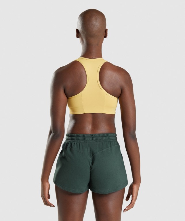 Sujetadores Deportivos Gymshark Legacy Graphic Sports Bra Amarillo | kueSig2iP8I