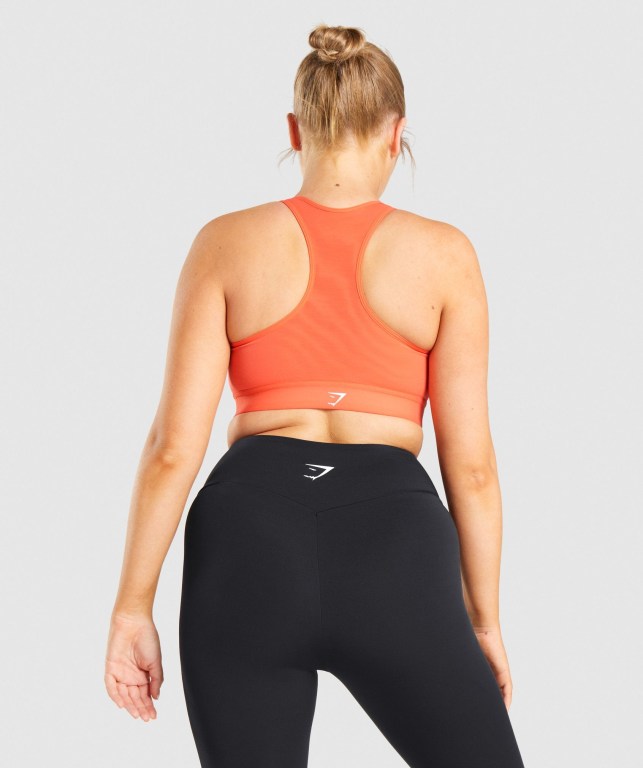 Sujetadores Deportivos Gymshark Ligeros High Support Entrenamiento Sports Bra Naranjas | ETcINOyAC9S