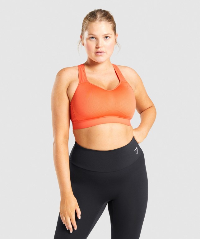 Sujetadores Deportivos Gymshark Ligeros High Support Entrenamiento Sports Bra Naranjas | ETcINOyAC9S