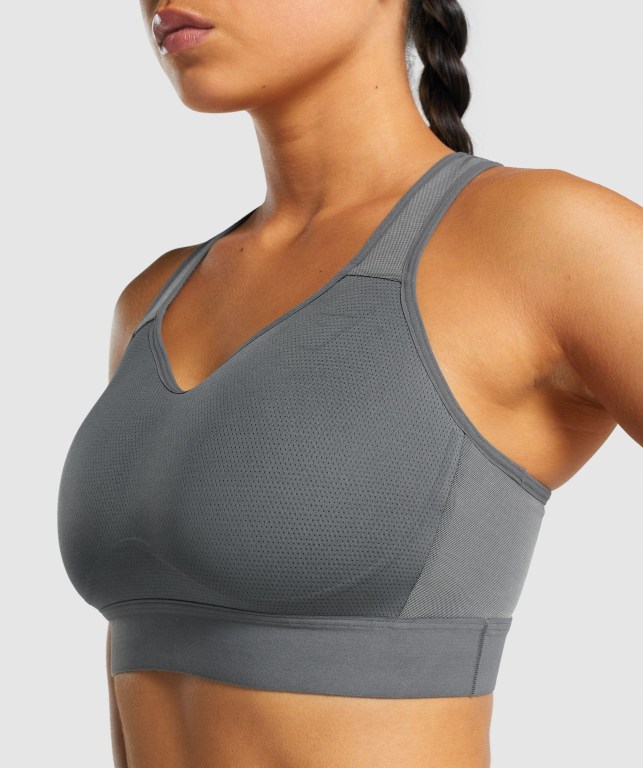 Sujetadores Deportivos Gymshark Ligeros High Support Entrenamiento Sports Bra Gris | LPRBVoTCxVF