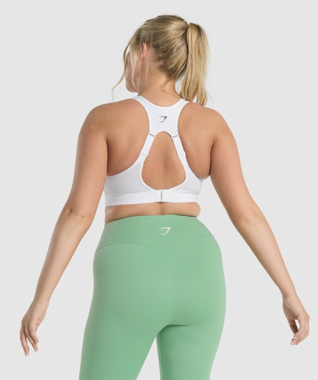 Sujetadores Deportivos Gymshark Open Back Entrenamiento Sports Bra Blancas | IvQXpXO6x4n