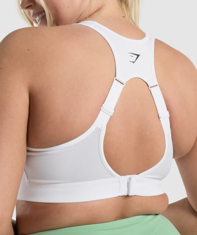 Sujetadores Deportivos Gymshark Open Back Entrenamiento Sports Bra Blancas | IvQXpXO6x4n