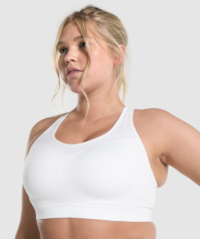 Sujetadores Deportivos Gymshark Open Back Entrenamiento Sports Bra Blancas | IvQXpXO6x4n