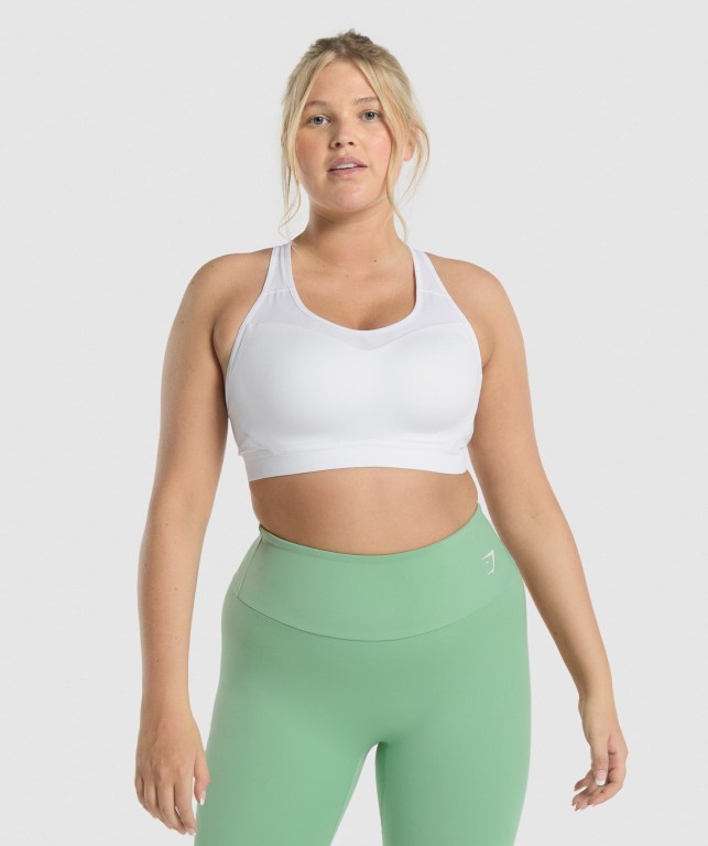 Sujetadores Deportivos Gymshark Open Back Entrenamiento Sports Bra Blancas | IvQXpXO6x4n