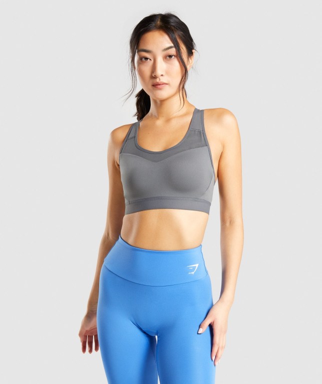 Sujetadores Deportivos Gymshark Open Back Entrenamiento Sports Bra Gris | pWJ54KRAKpJ