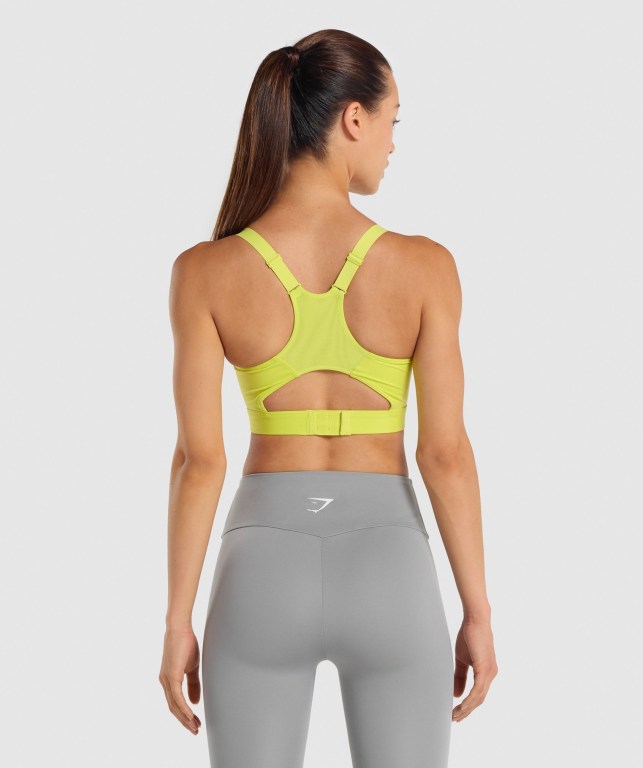 Sujetadores Deportivos Gymshark Racer Back Entrenamiento Sports Bra Amarillo | 1GCNEbOto4o