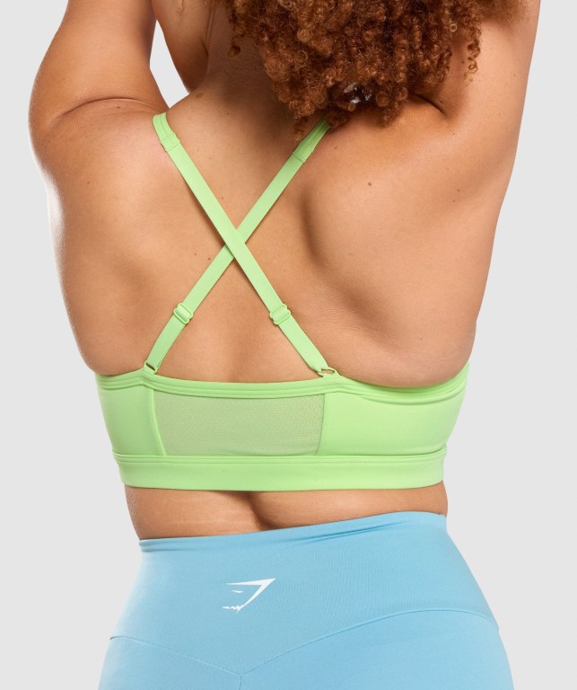 Sujetadores Deportivos Gymshark Ruched Entrenamiento Sports Bra Verde | iz7tPvicDDR