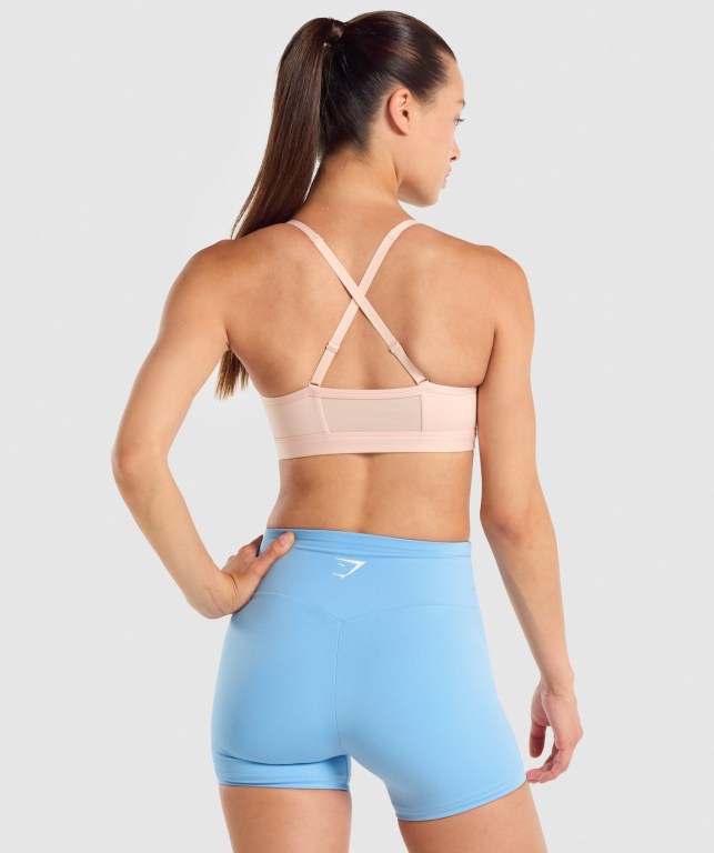 Sujetadores Deportivos Gymshark Ruched Entrenamiento Sports Bra Rosas Claro | o1TyCL8Ef8u