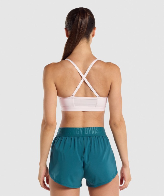 Sujetadores Deportivos Gymshark Ruched Entrenamiento Sports Bra Creme | sUskktrTJBN