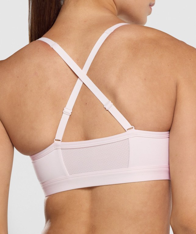 Sujetadores Deportivos Gymshark Ruched Entrenamiento Sports Bra Creme | sUskktrTJBN