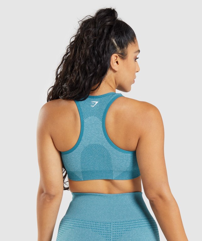 Sujetadores Deportivos Gymshark Vital Seamless 2.0 Sports Bra Turquesa | 55jXKFI298s