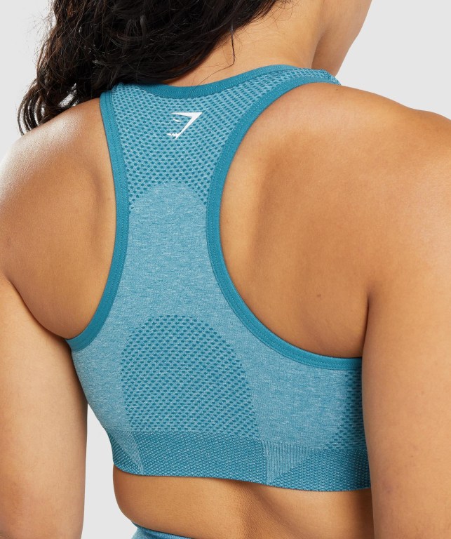 Sujetadores Deportivos Gymshark Vital Seamless 2.0 Sports Bra Turquesa | 55jXKFI298s