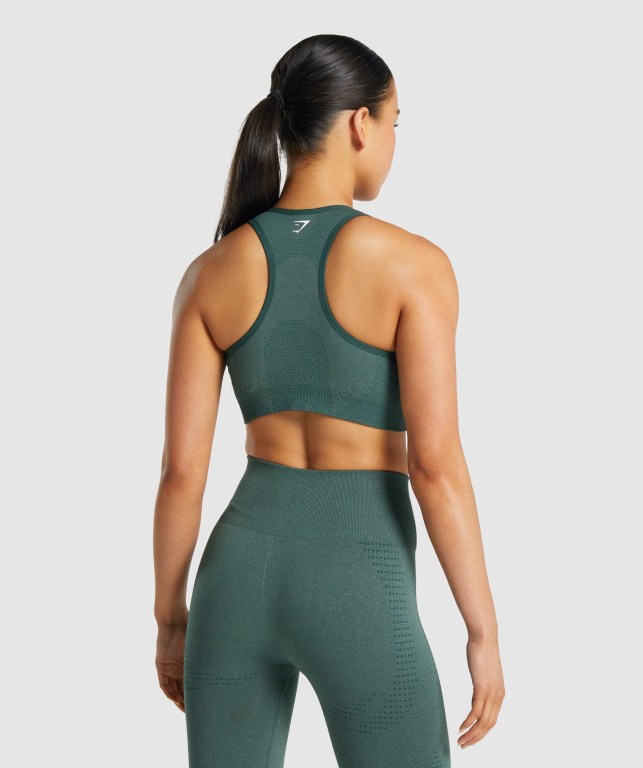 Sujetadores Deportivos Gymshark Vital Seamless 2.0 Sports Bra Verde Oscuro | HVQ4abvvNMM