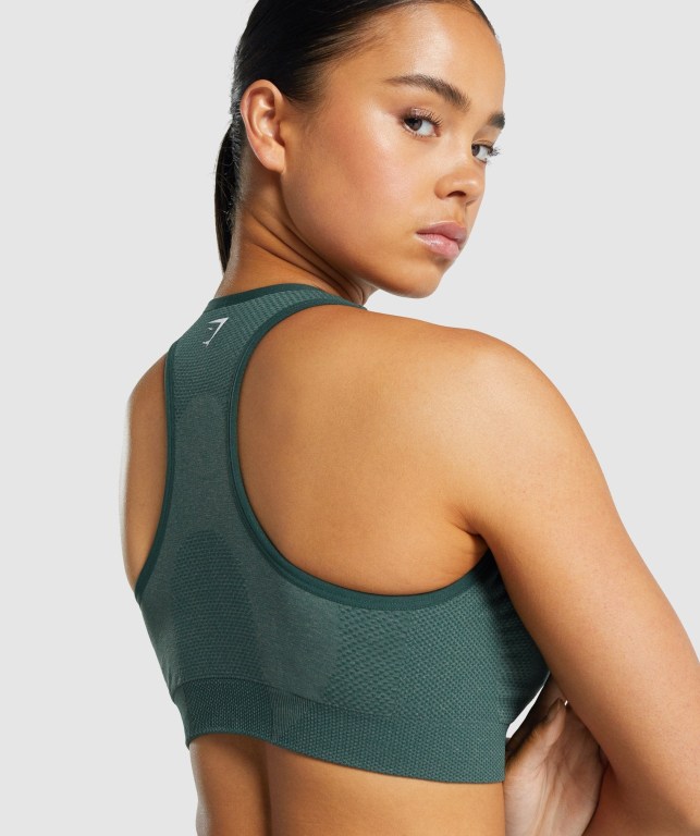 Sujetadores Deportivos Gymshark Vital Seamless 2.0 Sports Bra Verde Oscuro | HVQ4abvvNMM