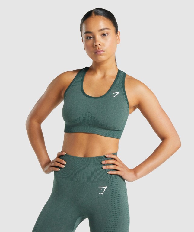 Sujetadores Deportivos Gymshark Vital Seamless 2.0 Sports Bra Verde Oscuro | HVQ4abvvNMM