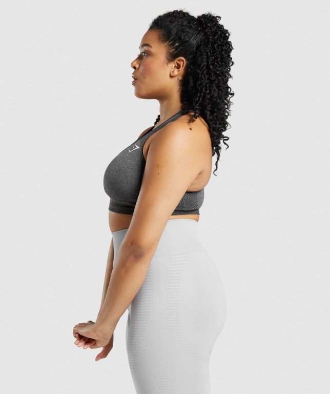 Sujetadores Deportivos Gymshark Vital Seamless 2.0 Sports Bra Gris | Iln4SmpAswT