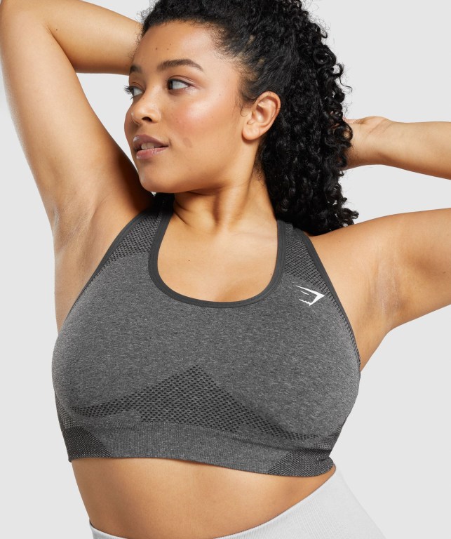 Sujetadores Deportivos Gymshark Vital Seamless 2.0 Sports Bra Gris | Iln4SmpAswT