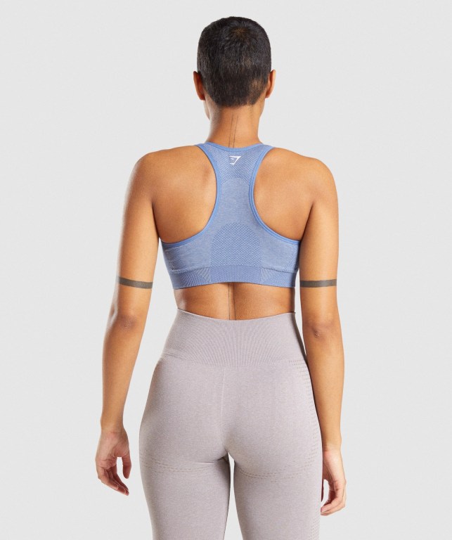 Sujetadores Deportivos Gymshark Vital Seamless 2.0 Sports Bra Azules | KXn4XjA1k69