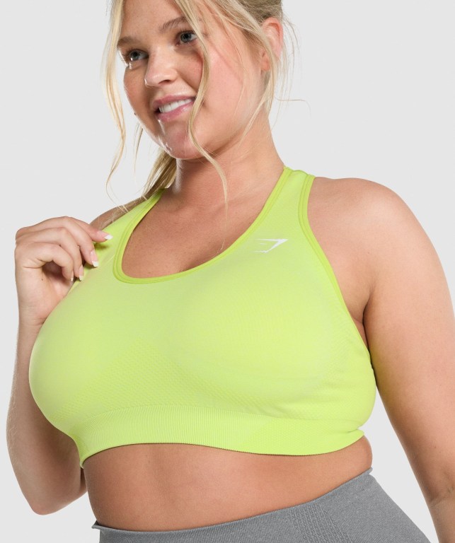 Sujetadores Deportivos Gymshark Vital Seamless 2.0 Sports Bra Amarillo | civ91aOOy15