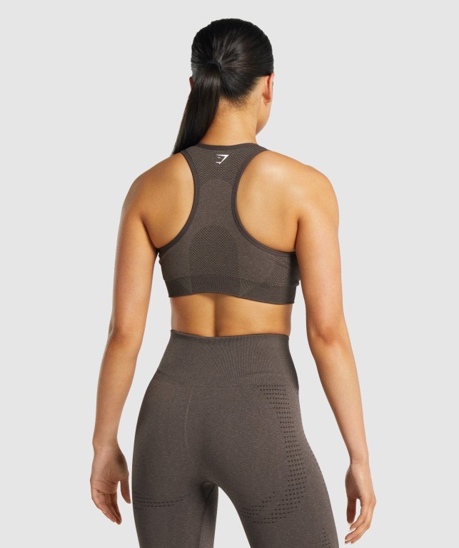 Sujetadores Deportivos Gymshark Vital Seamless 2.0 Sports Bra Marrones | o1l9TWhq6kK