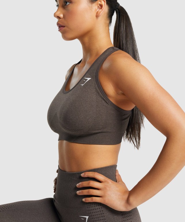 Sujetadores Deportivos Gymshark Vital Seamless 2.0 Sports Bra Marrones | o1l9TWhq6kK