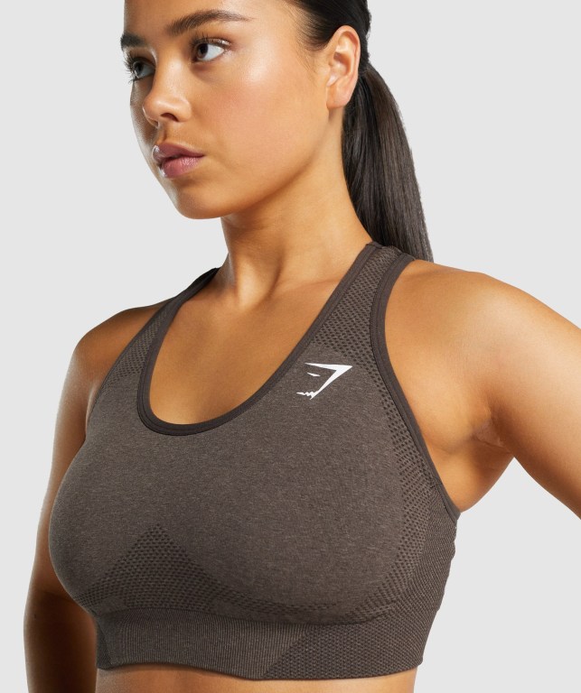 Sujetadores Deportivos Gymshark Vital Seamless 2.0 Sports Bra Marrones | o1l9TWhq6kK