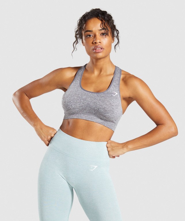 Sujetadores Deportivos Gymshark Vital Seamless Sports Bra Gris | o3ug5TQXVkt