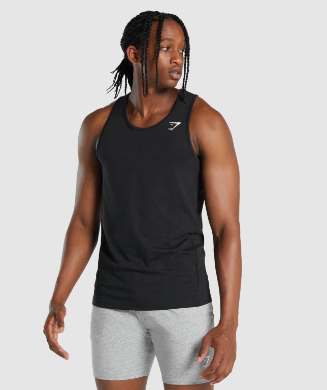 Camiseta Tirantes Gymshark Critical 2.0 Negras | H9qHNwnFvth