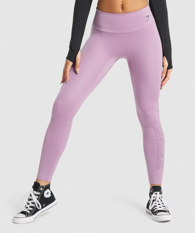 Leggins Gymshark Entrenamiento Graphic Moradas | le6CGFs7rz4