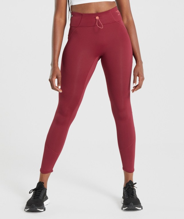 Leggins Gymshark Pulse Burdeos | Eye4U3MiZFN