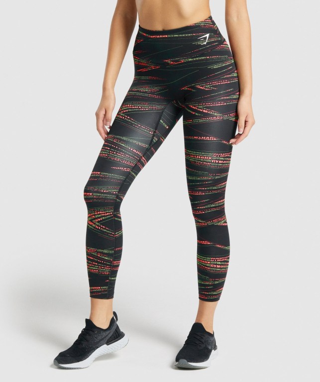 Leggins Gymshark Zone Graphic Negras | WLvtxJanbwU