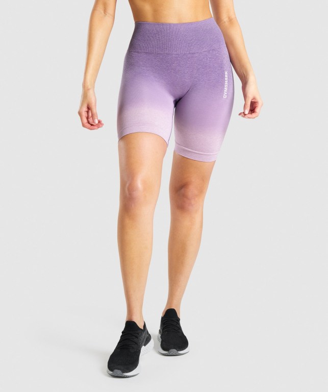 Pantalones Cortos Gymshark Adapt Ombre Seamless Moradas Claro Moradas | rkSGpS4V52C