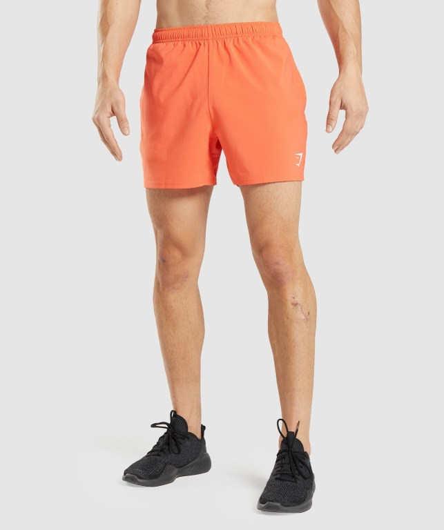 Pantalones Cortos Gymshark Arrival 5" Naranjas | audQZjJBAty