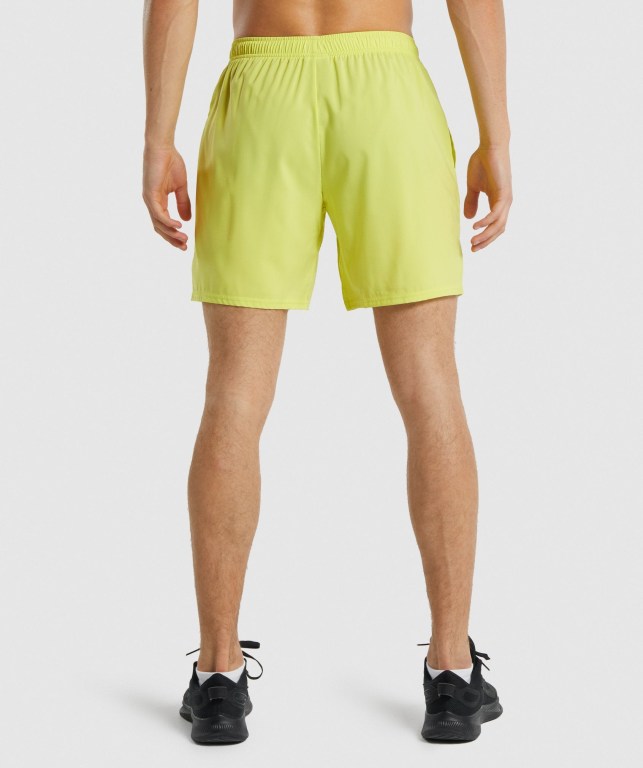 Pantalones Cortos Gymshark Arrival 7" Amarillo | 4Lw4ZrGYcu7