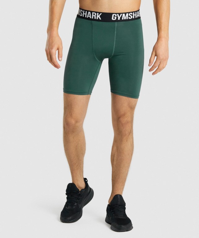 Pantalones Cortos Gymshark Element Baselayer Verde Oscuro | JxGGkvwlM9C